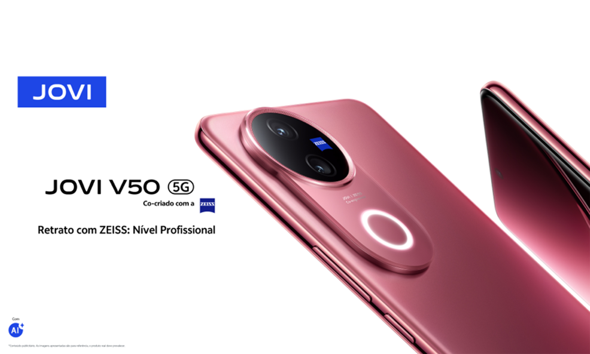 Parceria global de imagem JOVI e ZEISS: redefinindo a fotografia em smartphones com o novo JOVI V50