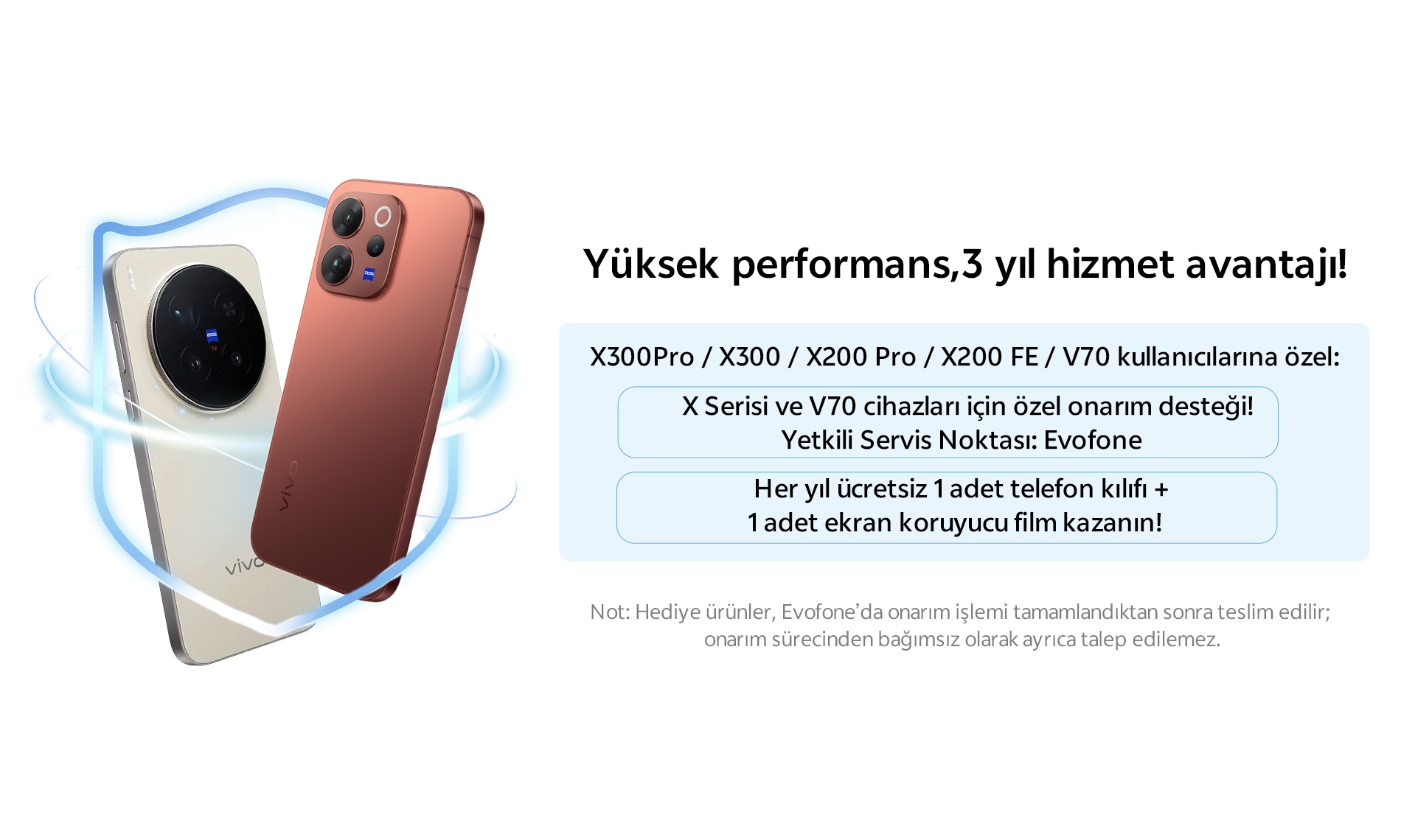 Yüksek performans, 3 yıl hizmet avantajı!