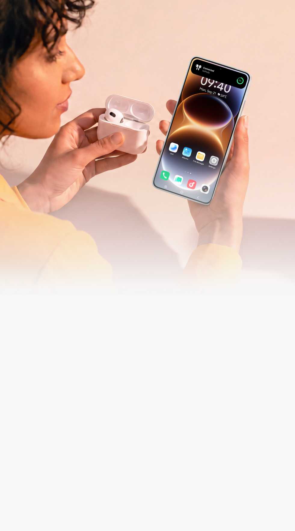 vivo OriginOS 7 with AirPods connectivity