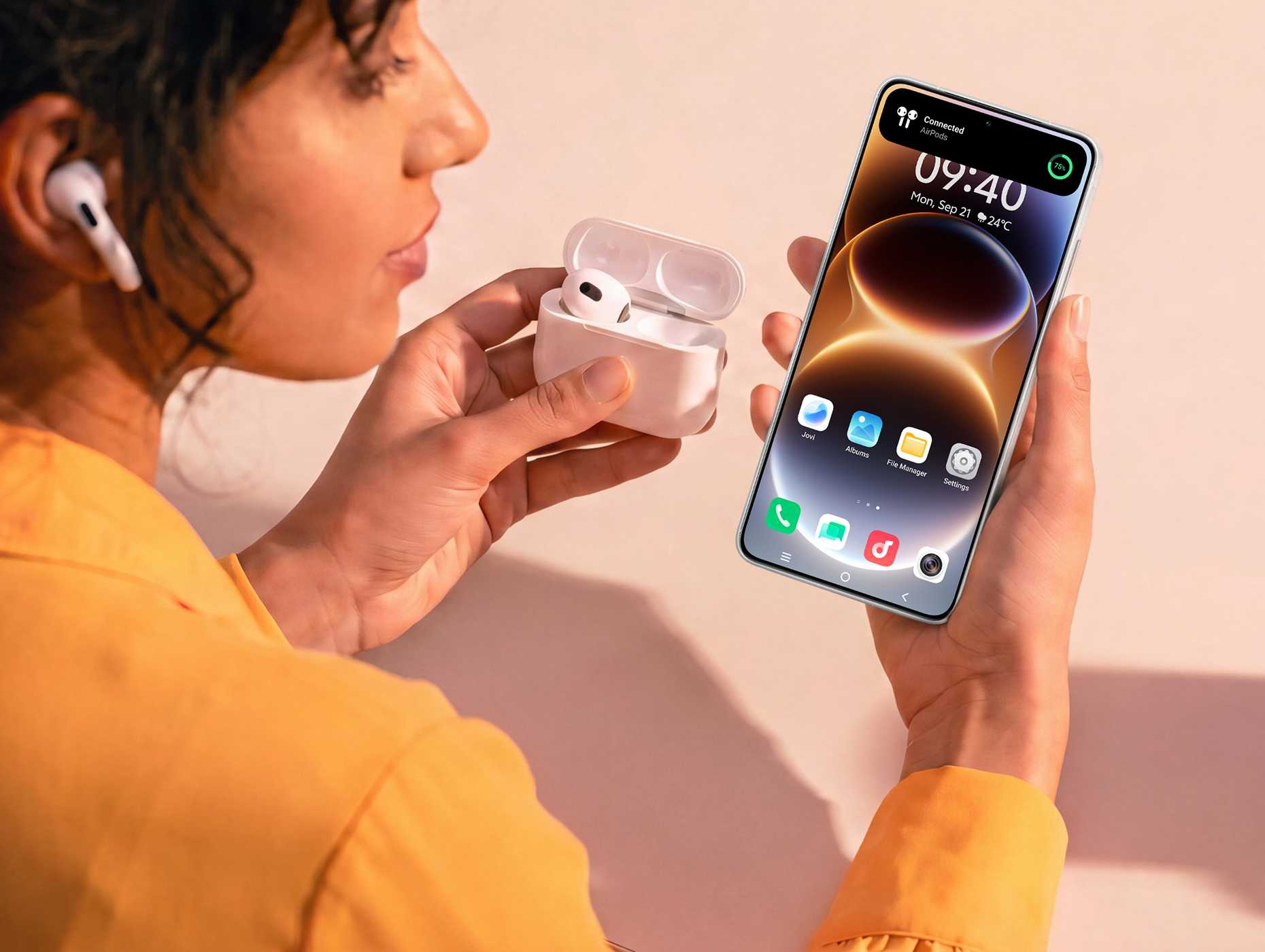 vivo OriginOS 7 with AirPods connectivity