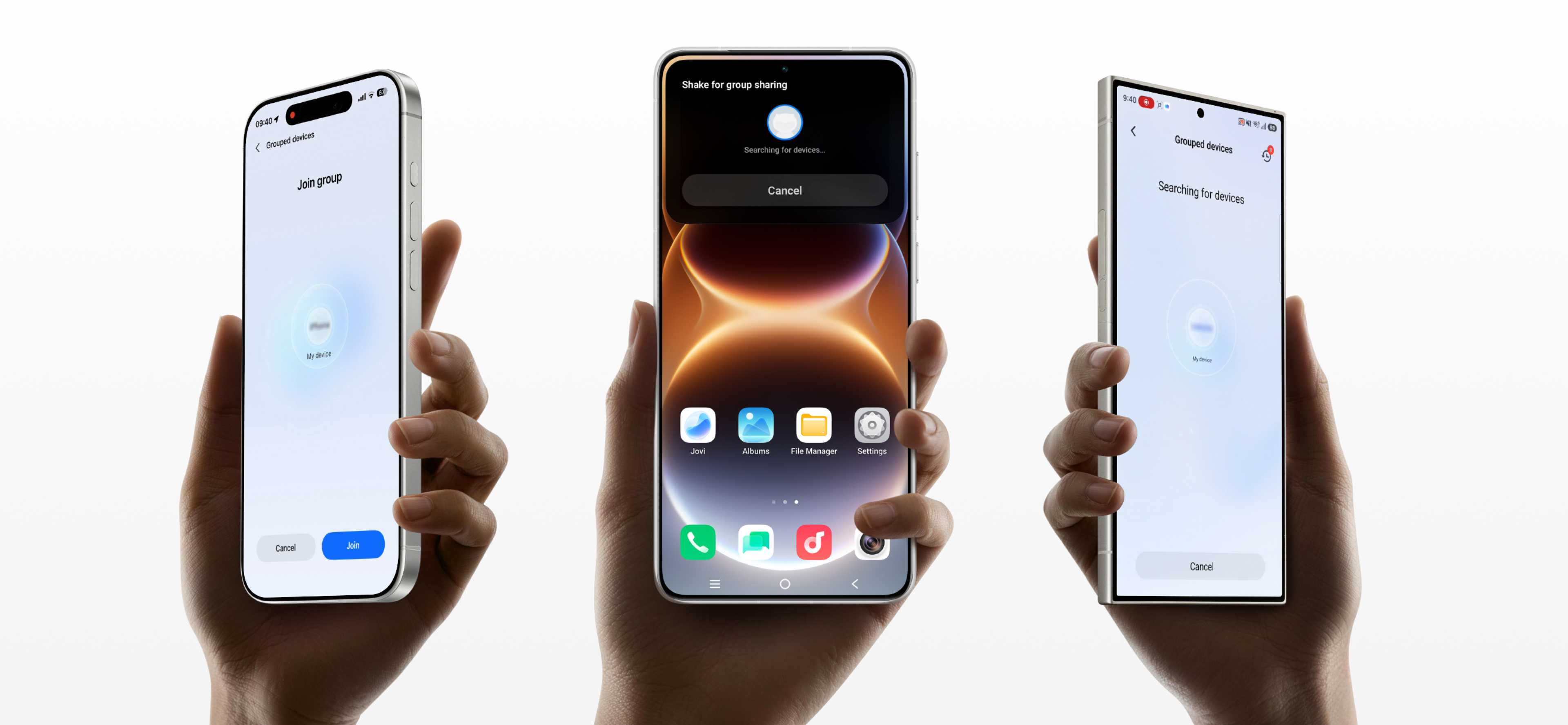 vivo OriginOS 7 with shake and share feature