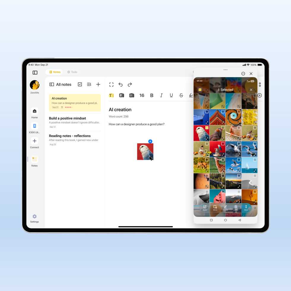 vivo OriginOS 7 with vivo Office Kit Task Relay