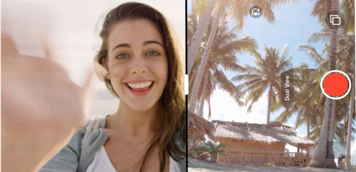 Çift görünümlü video ile vivo V30 Lite