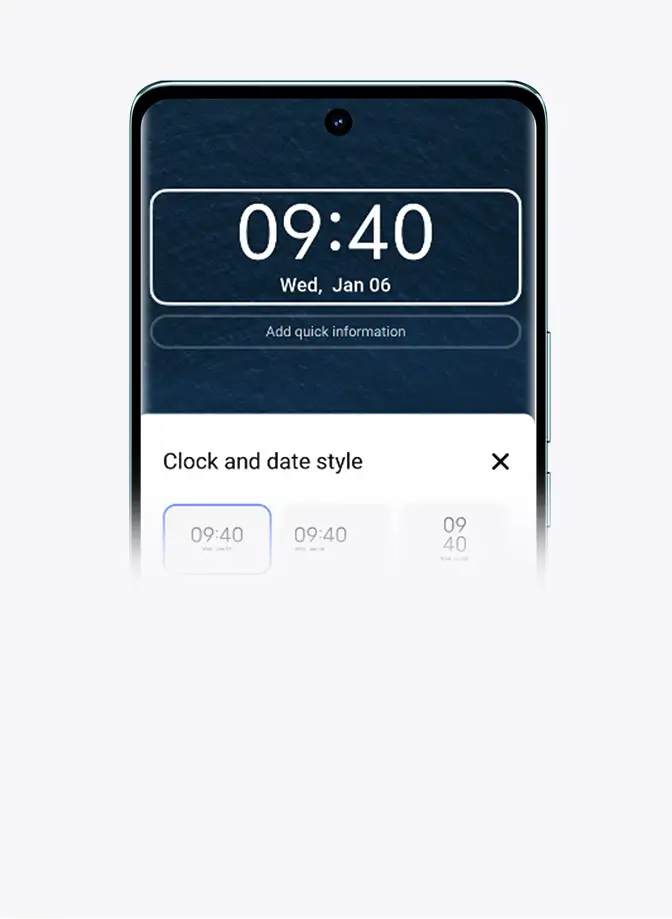 özel kilit ekranı işlevli funtouch os 14 sürümüne sahip vivo V30