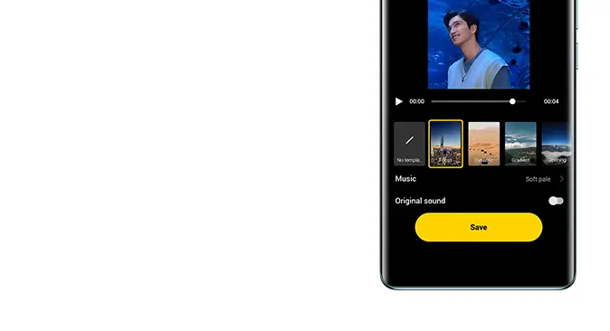 tek dokunuşla video oluşturma işlevine sahip vivo V30