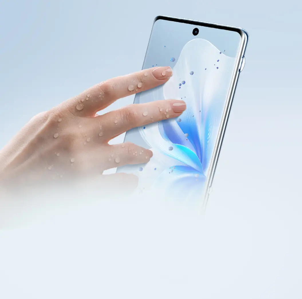vivo V30 ıslak elle dokunulduğunda hassas bir şekilde çalışabilir
