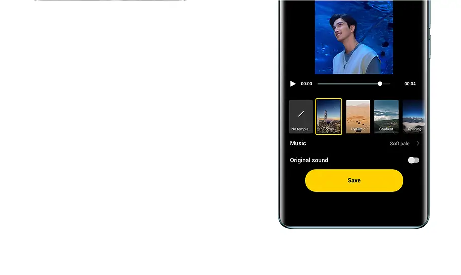 tek dokunuşla video oluşturma işlevine sahip vivo V30