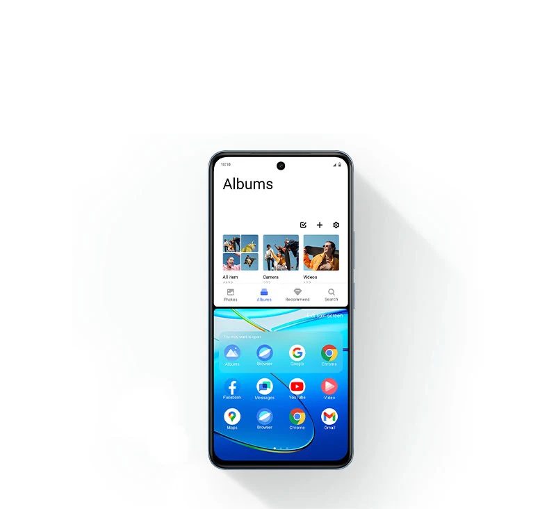 vivo Y38 5G con función de pantalla dividida