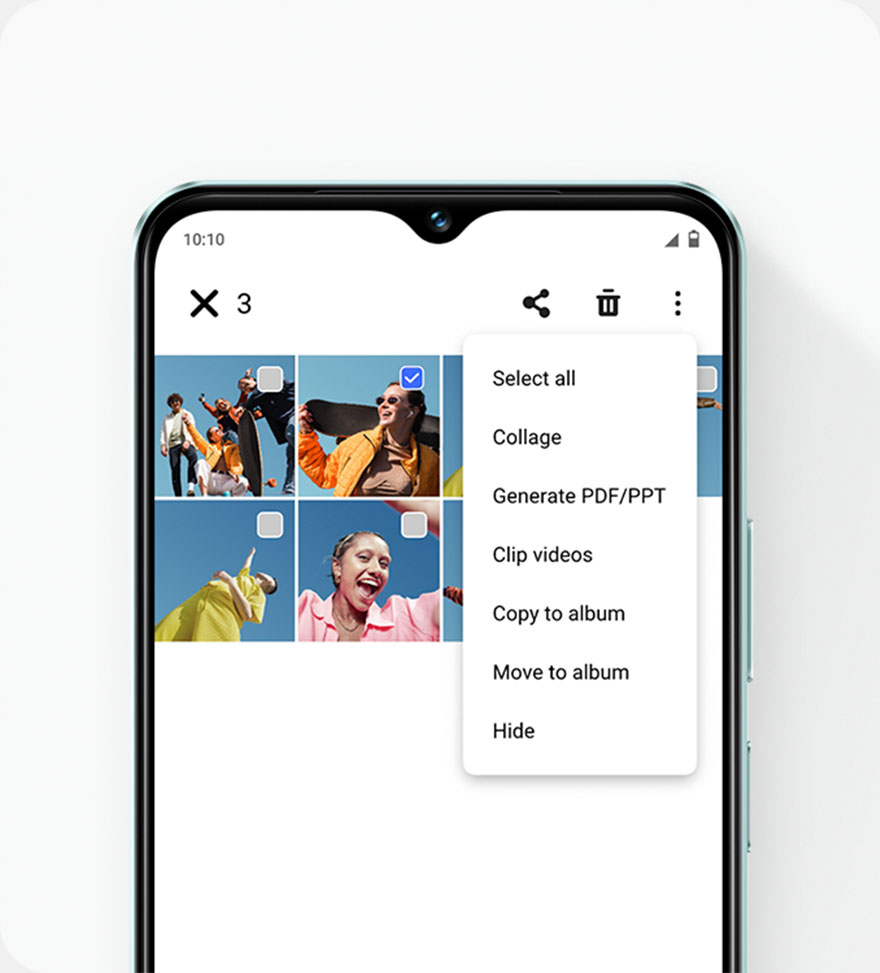 vivo Y18 con función de acceso a fotos ocultas