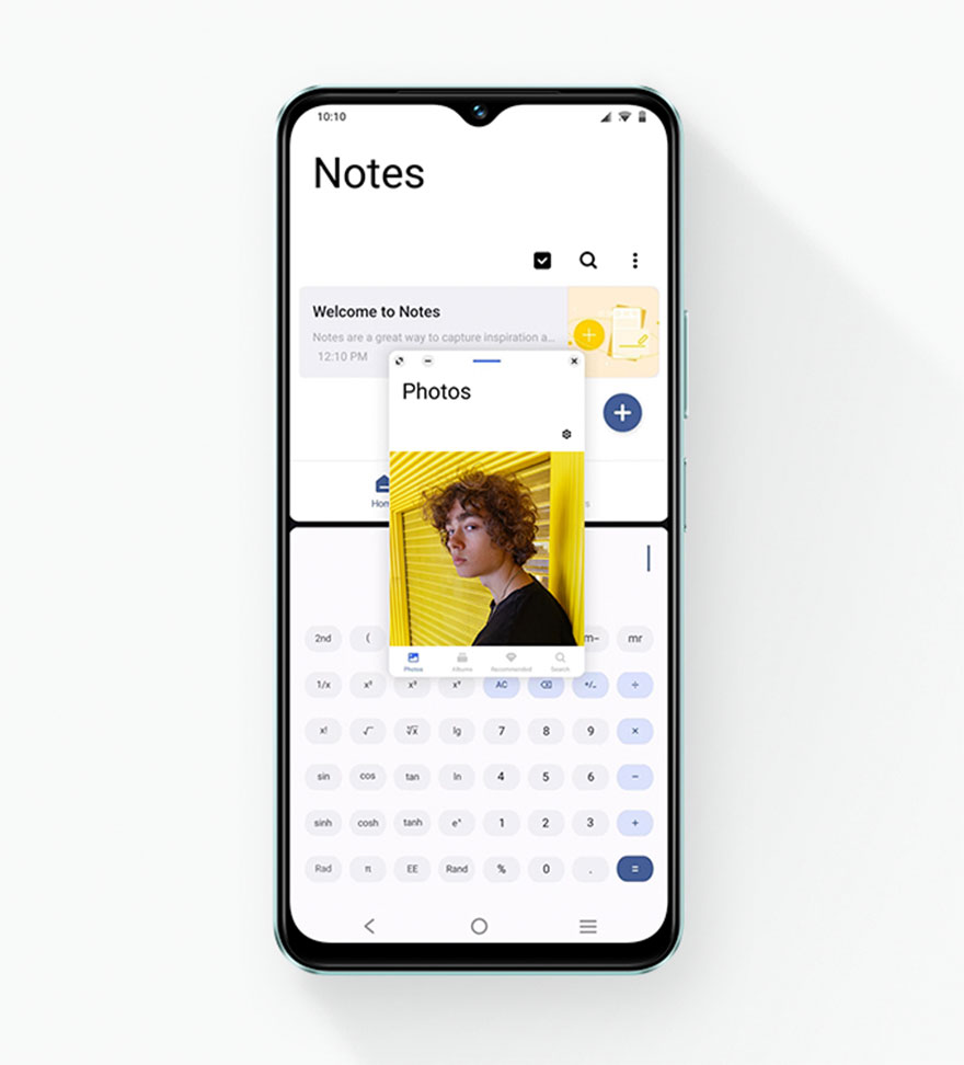vivo Y18 con función de pantalla dividida