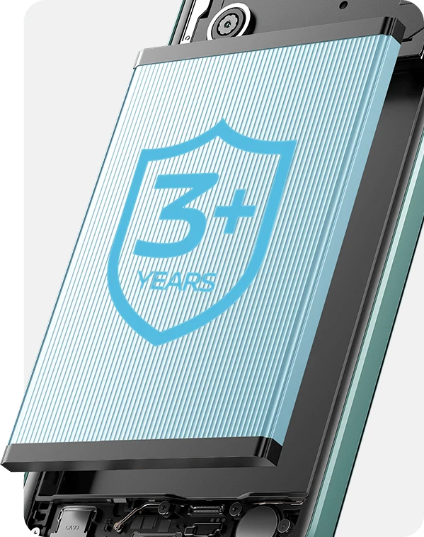 vivo Y18 con estado de batería de 3 años