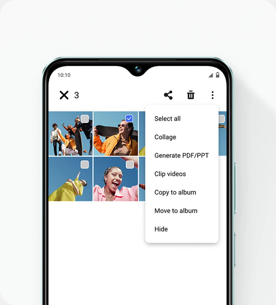 vivo Y18 con función de acceso a fotos ocultas