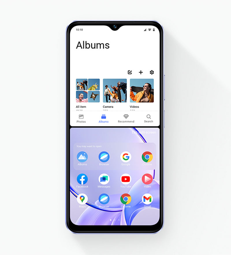 vivo Y28s 5G con función de pantalla dividida