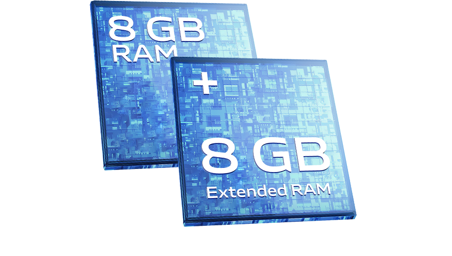 vivo Y38 5G con RAM extendida de 8 GB + 8 GB