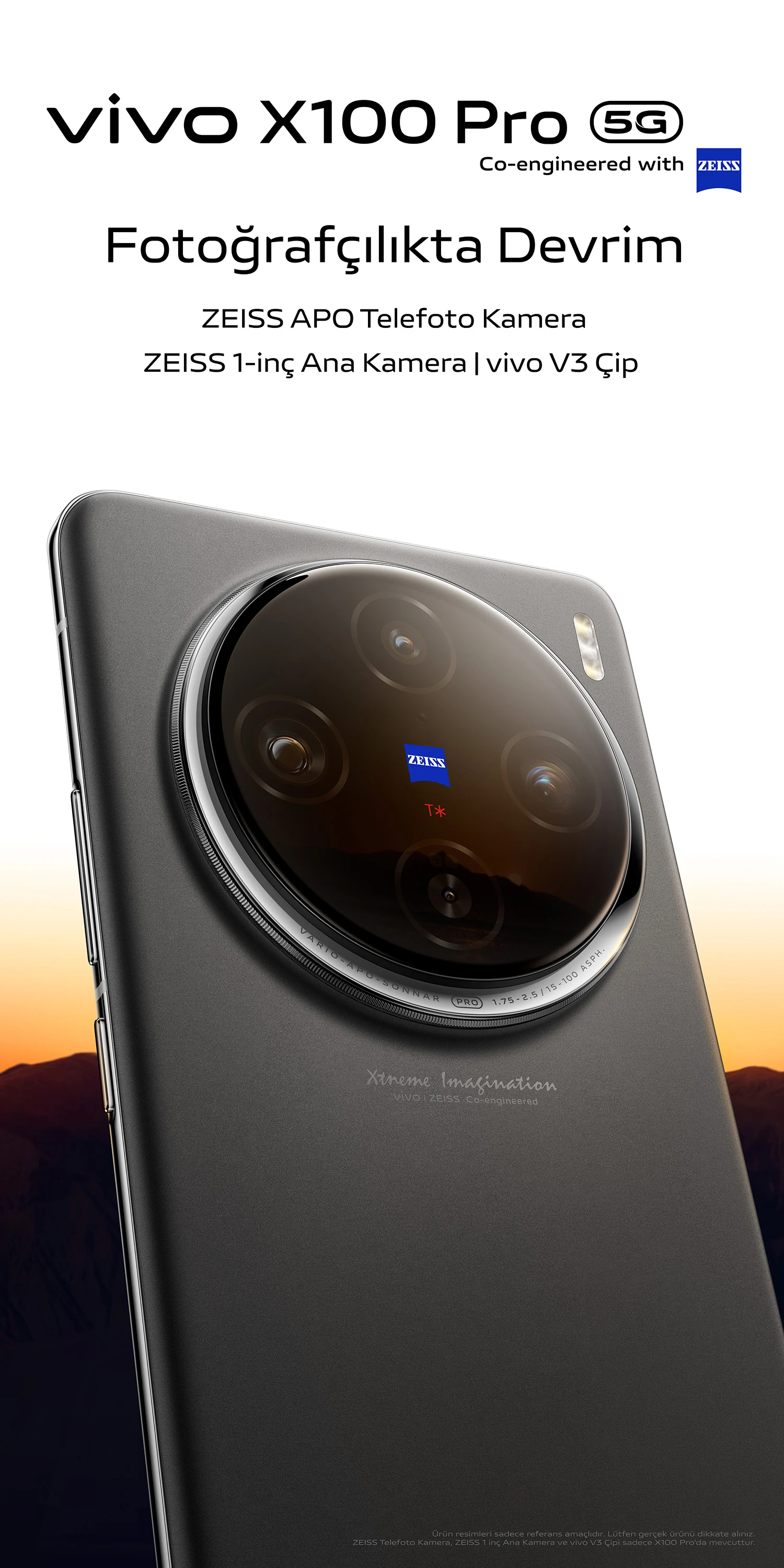 vivo X100 Pro-ZEISS 1-inch Main Camera+vivo V3 Chip | vivo Global