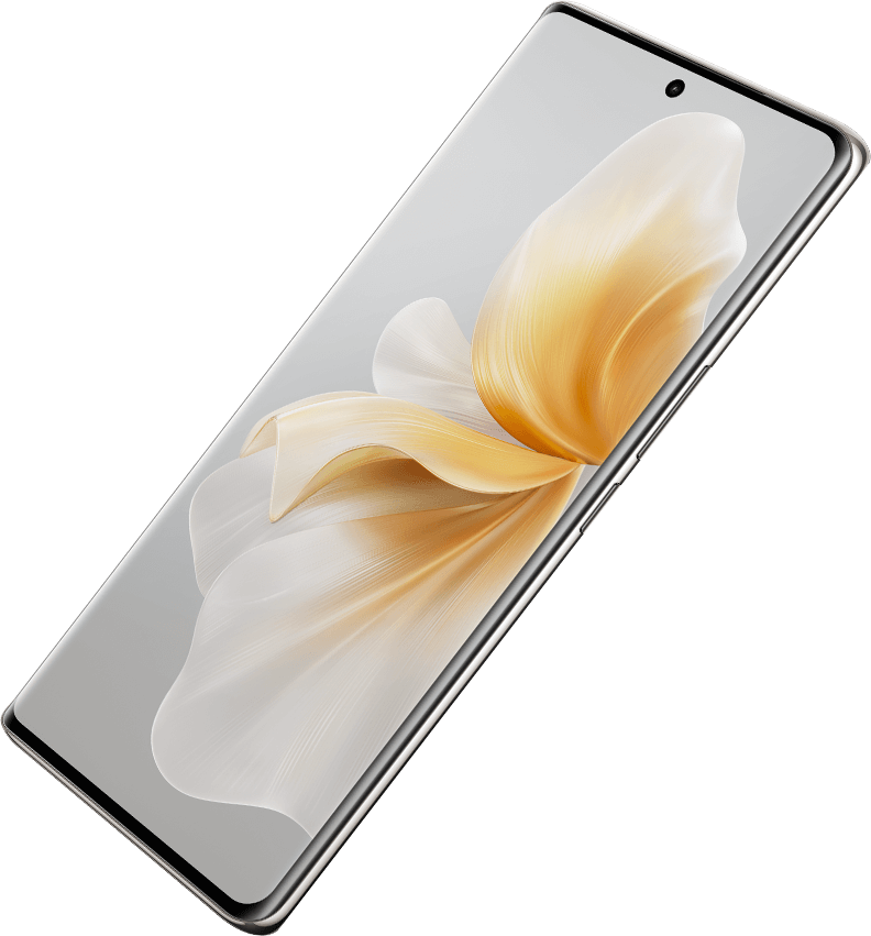 vivo V40 Lite with 120Hz 3D curved screen in dreamy white