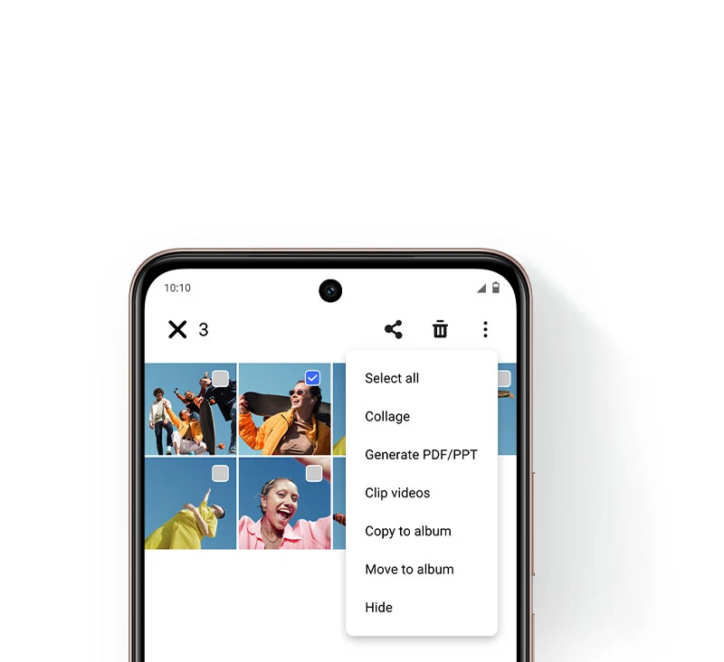 vivo Y28 con función de acceso a fotos ocultas