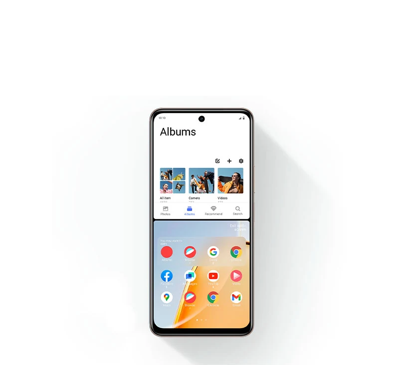 vivo Y28 con función de pantalla dividida