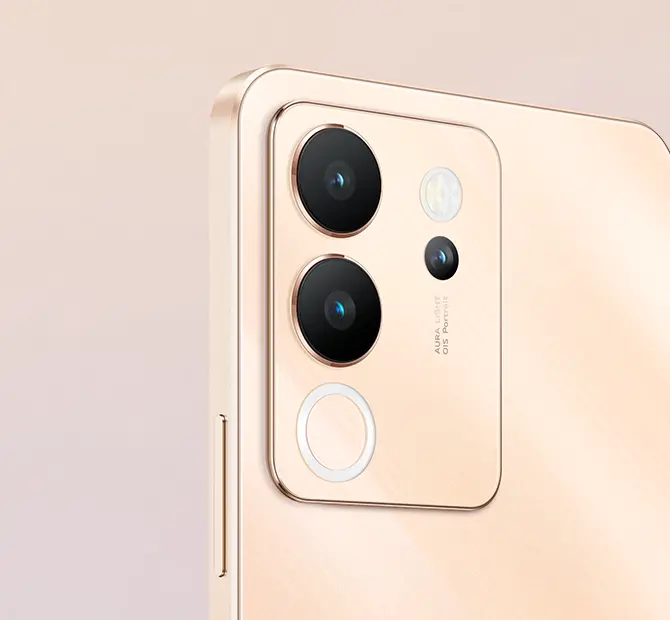 Diseño de una pieza oro del vivo v30 Lite MX