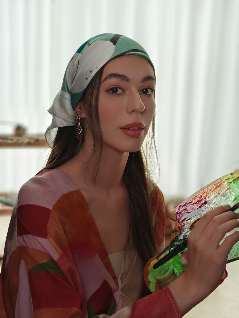 Muestra fotográfica del vivo V40 sin iluminación de estudio 3D con IA