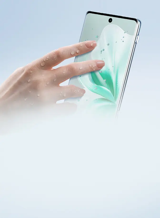 vivo V30 can operate precisely with wet-hand touch