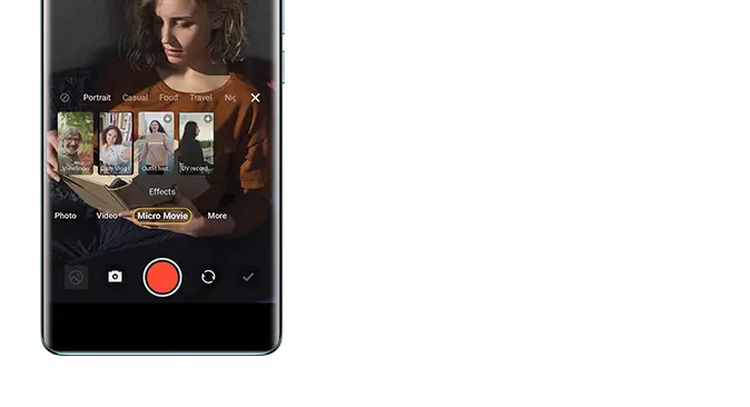 vivo V30 with vlog shooting templates function