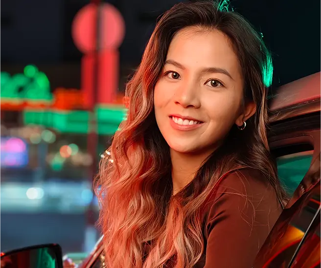 distant portrait by vivo V30 without distance-sensitive lighting