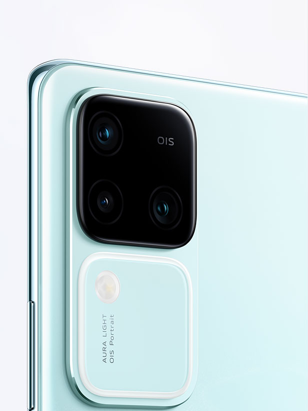 vivo V30 in color waving aqua