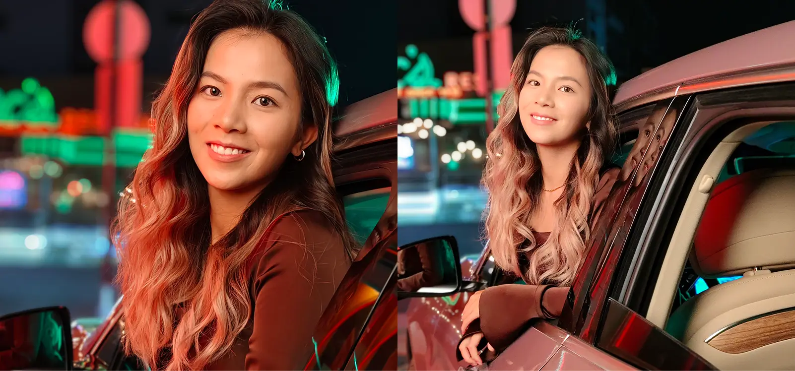 close up portraits by vivo V30 with distance-sensitive lighting