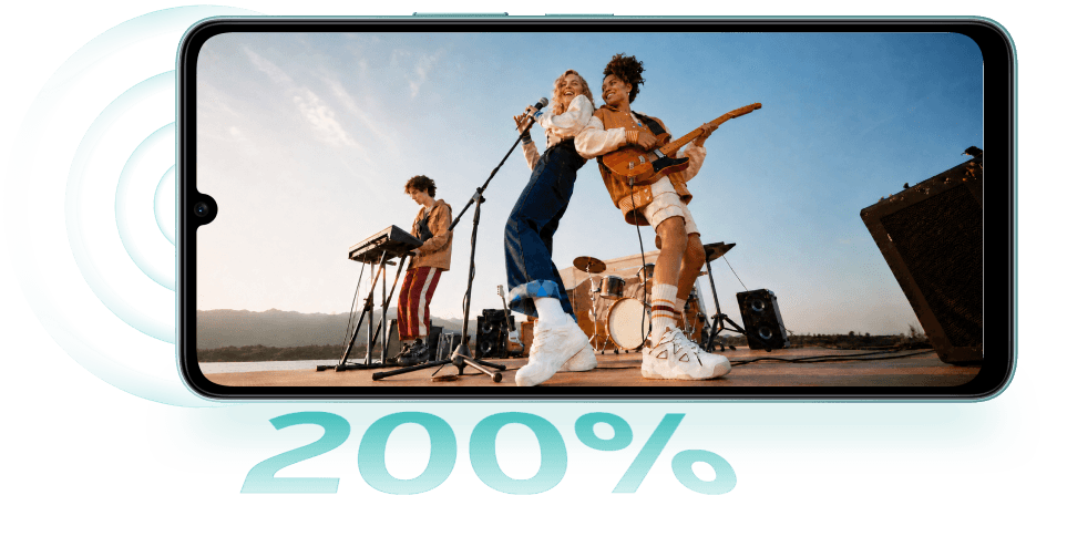 vivo Y05e with 200 percent super loud volume