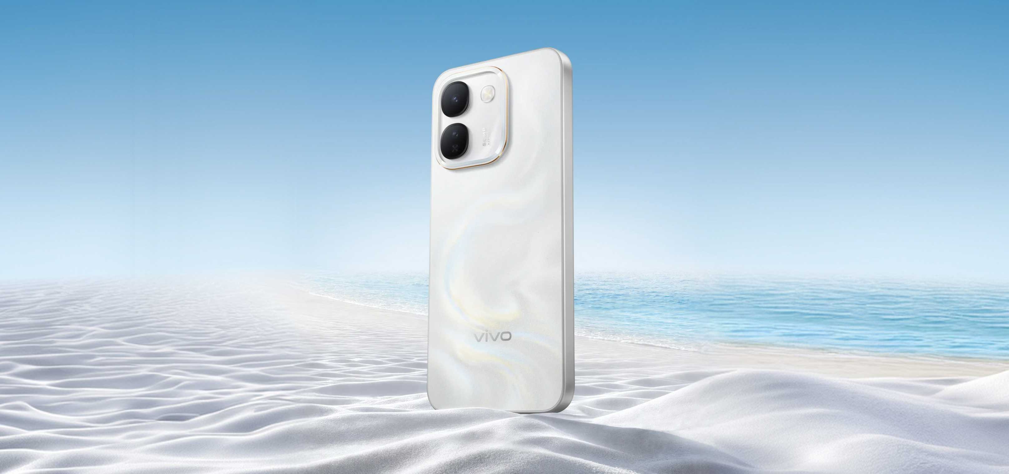 vivo V80 Lite 5G in Pearl White