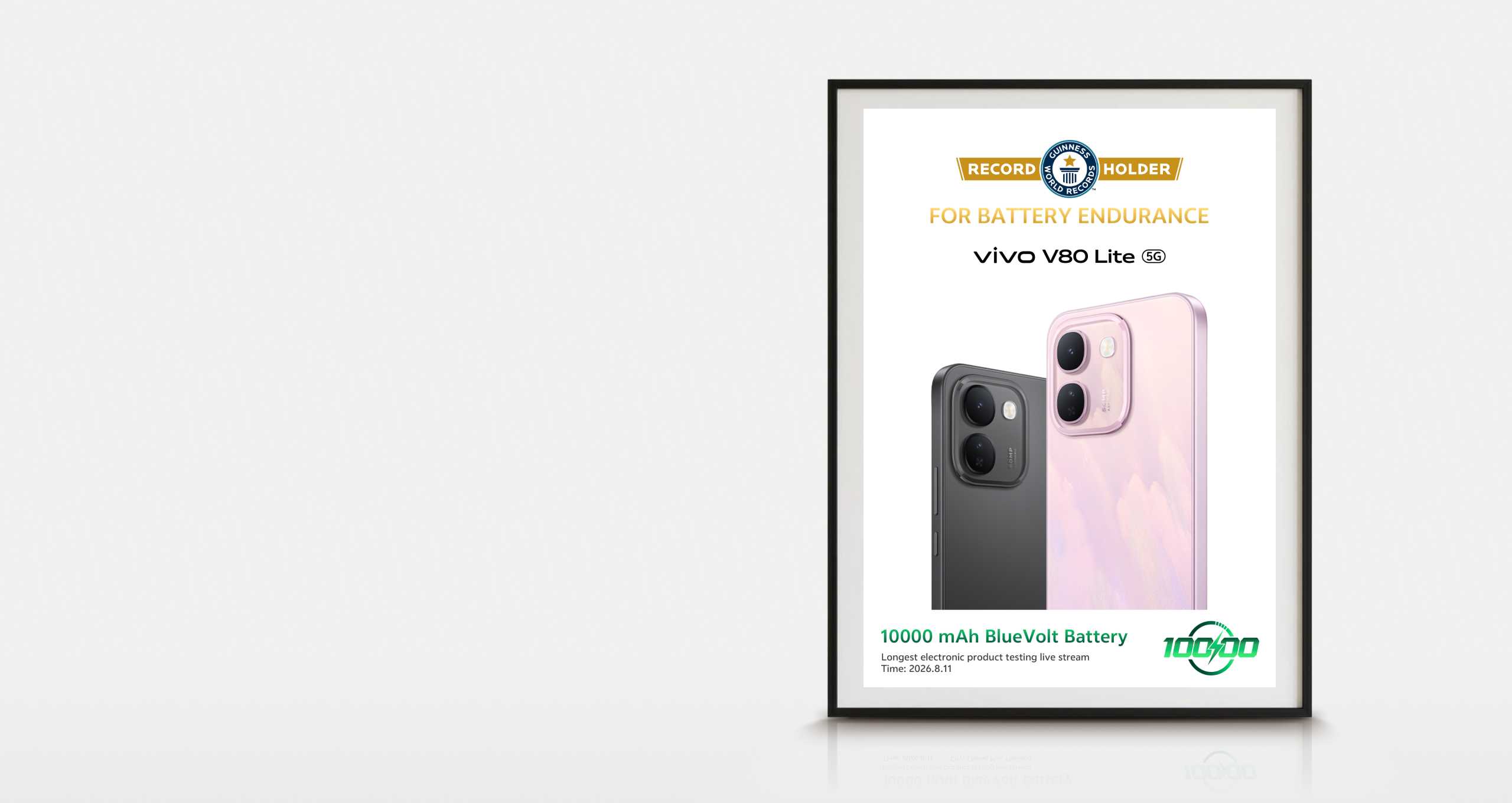 vivo V80 Lite 5G holds Guinness World Records for endurance